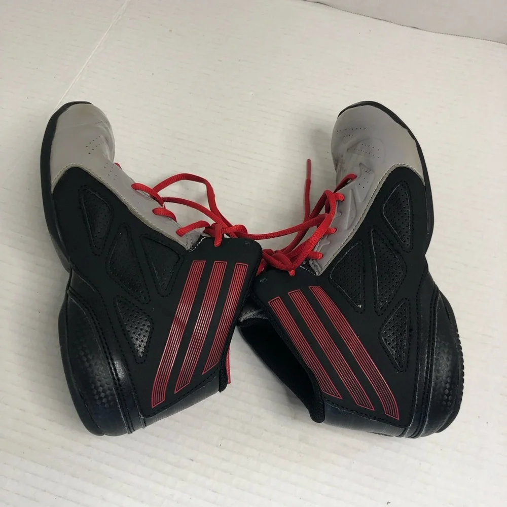Adidas Sneakers Boys Size 3 Next Level Speed 2 Basketball Shoes Silver Black